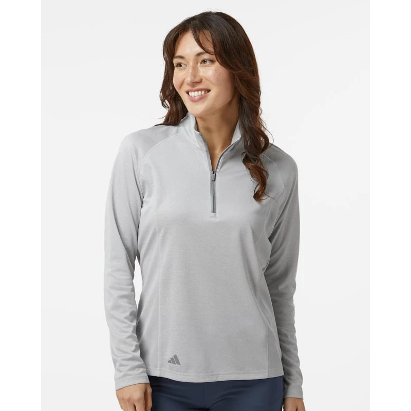 Adidas Women's Space Dyed Quarter-Zip Pullover - A594 1