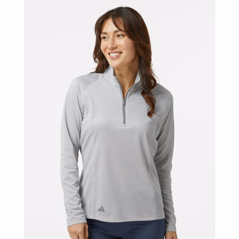 Adidas Women's Space Dyed Quarter-Zip Pullover - A594