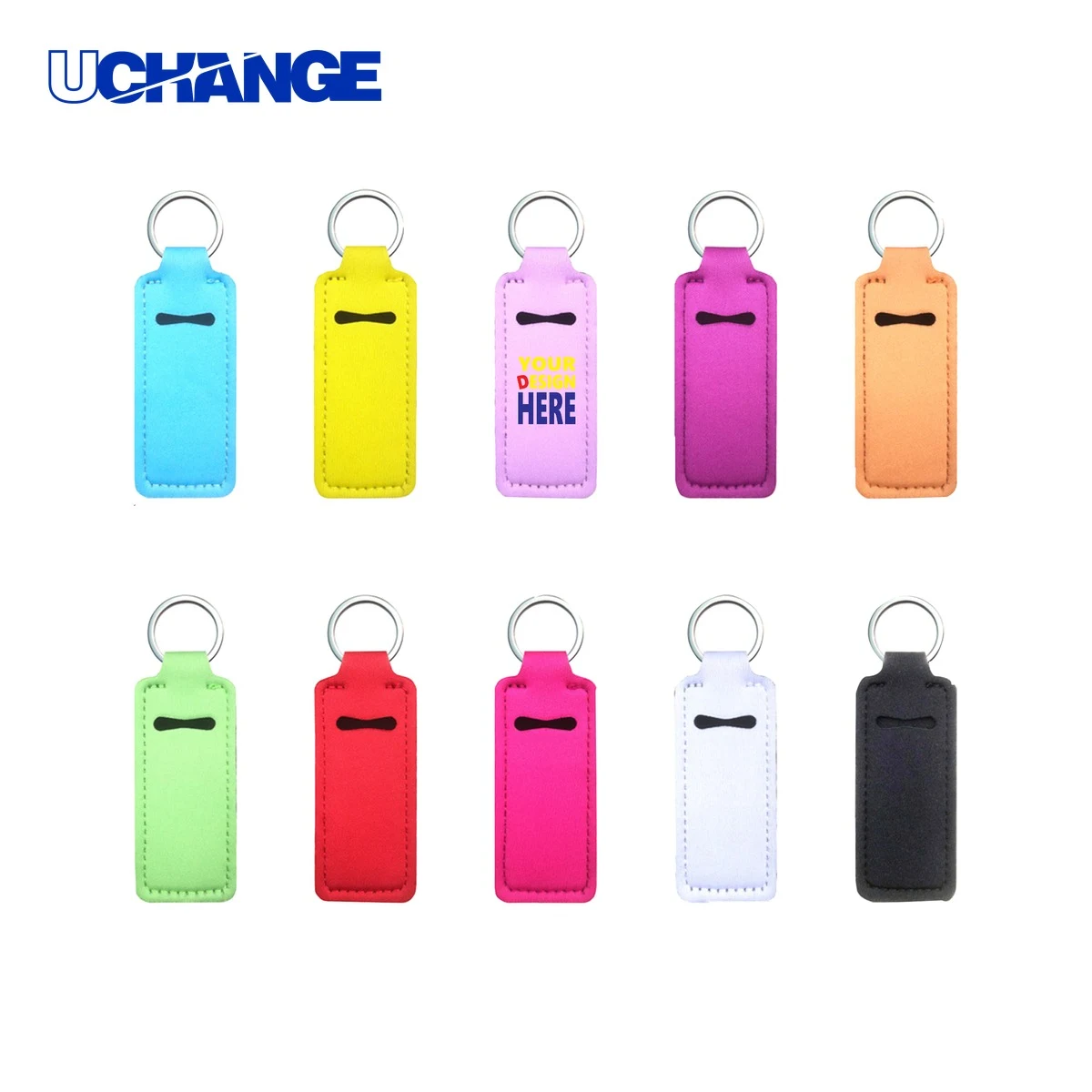 Neoprene Lip Balm Keychain 1