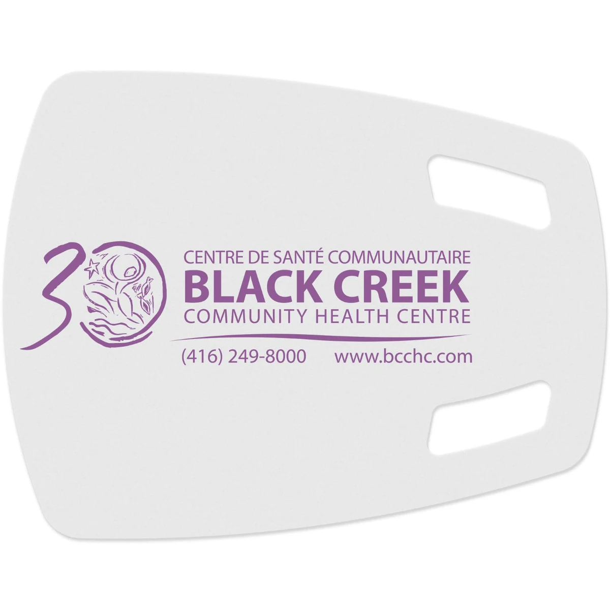 Flexible Cutting Board, FDA approved .045 clear plastic, Scoop Design (10" x 12.875") Spot Colour 1