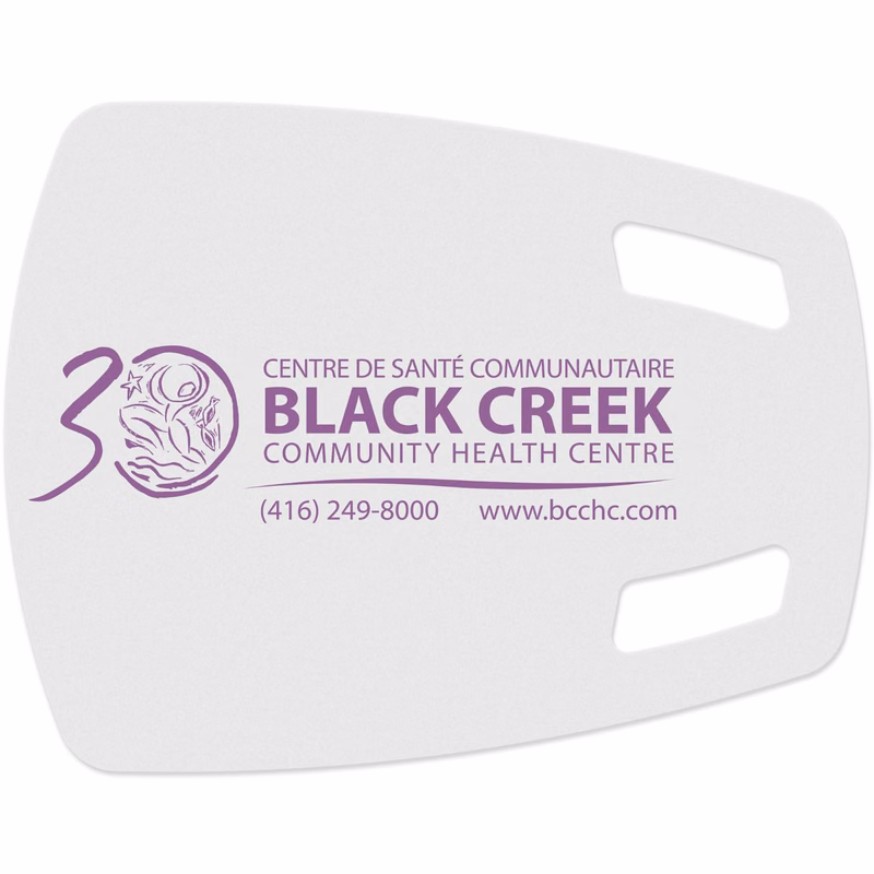 Flexible Cutting Board, FDA approved .045 clear plastic, Scoop Design (10" x 12.875") Spot Colour