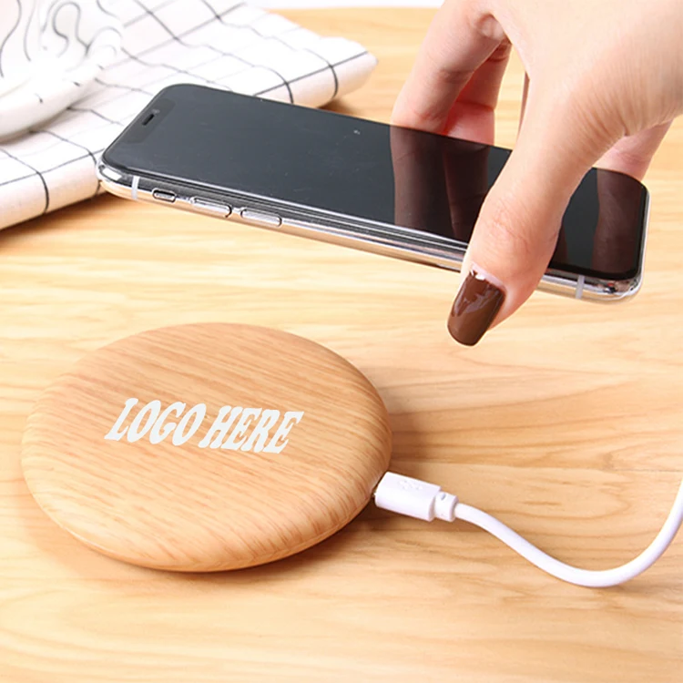 Fast Wireless Charge Wooden Wireless Charging Pad 5W 1