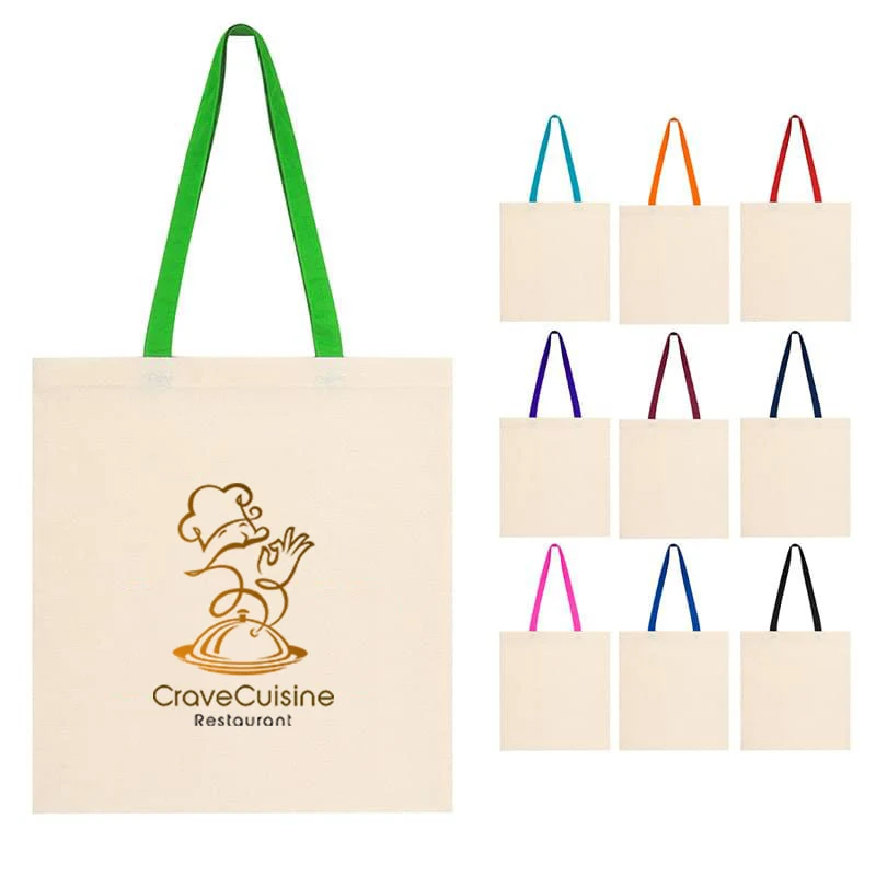 Penny Wise Cotton Canvas Tote Bag, custom tote bag with logo imprint 1