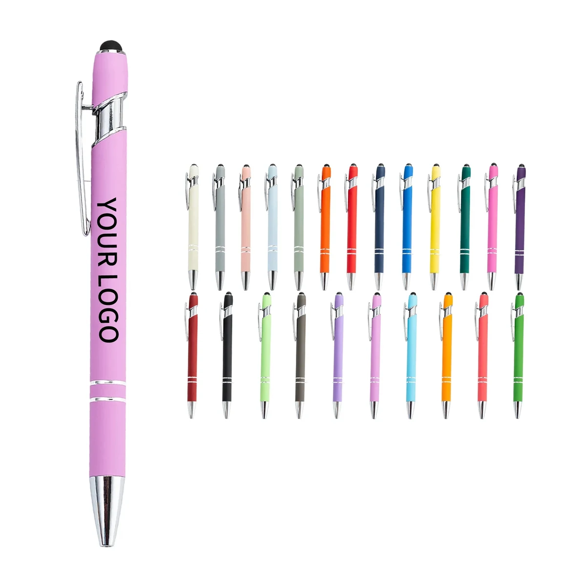 Aluminum Touch Stylus Pen Soft Rubber Grip 1