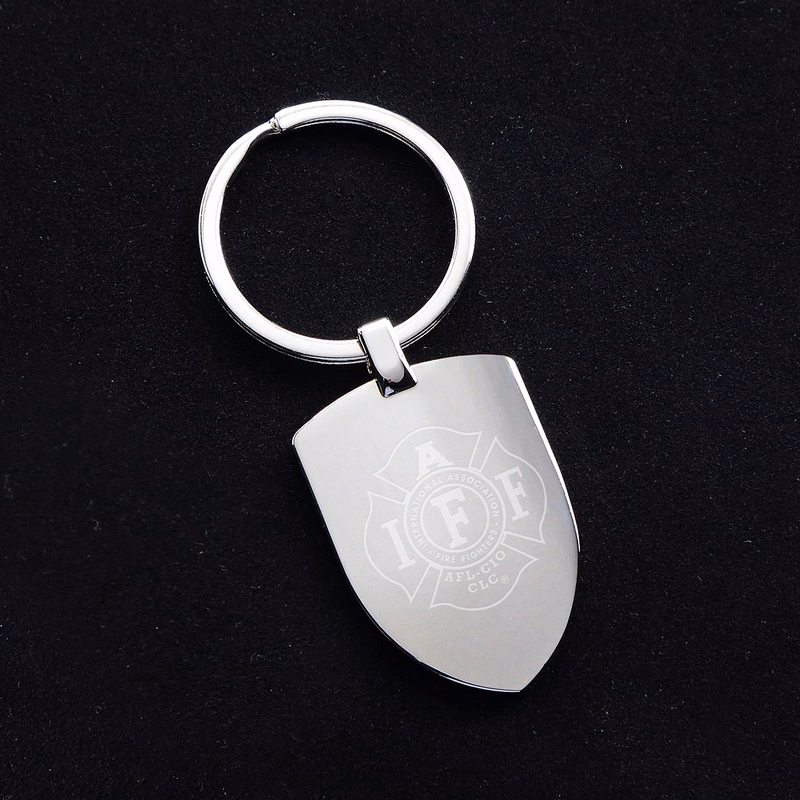 Inspire Shield Shaped Metal Key Chain