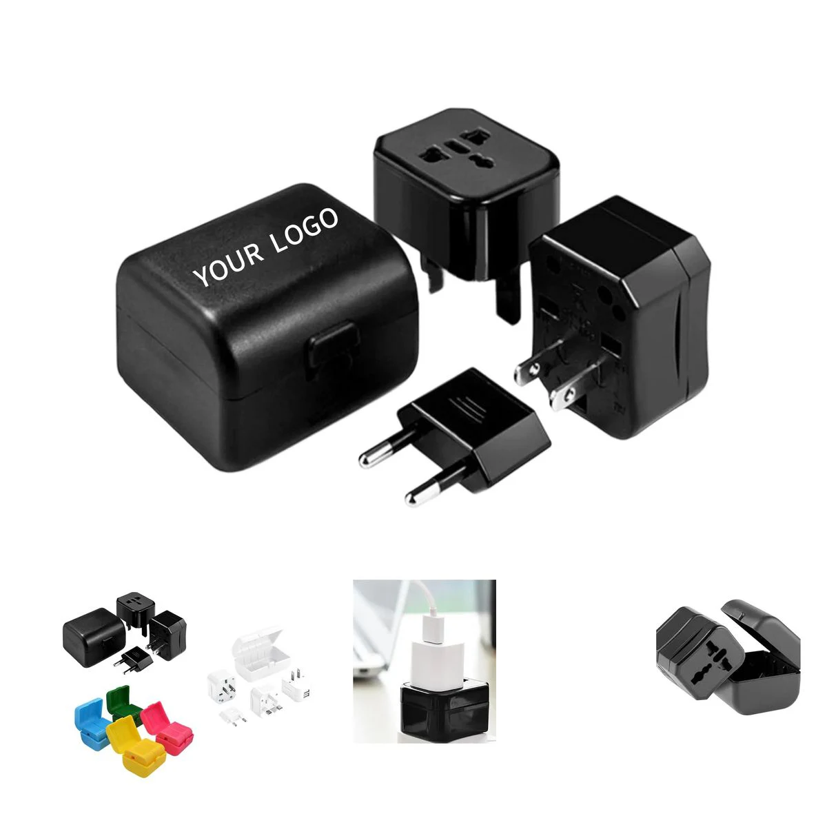 Portable Multi Plug Travel Adapter with Compact Size 1
