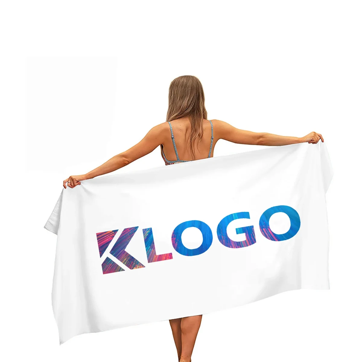 Sublimated Microfiber Beach Towel 30" x 60" Full Color 1