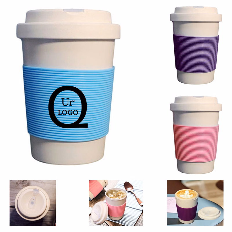 350Ml/12Oz Coffee Cup W/ Silicone Sleeve