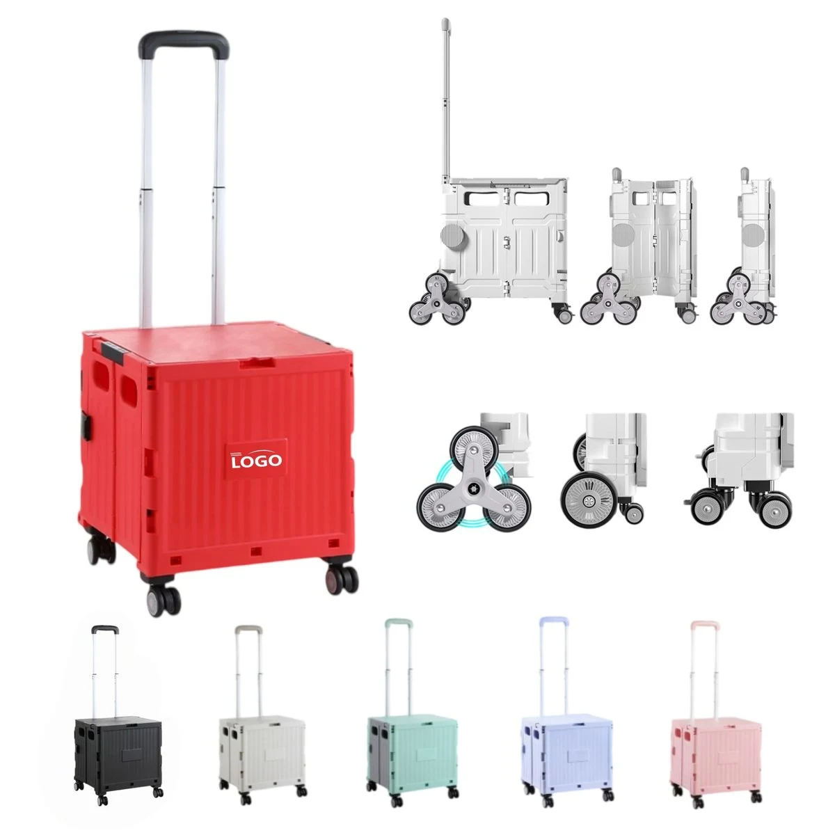 MOQ1 Folding Shopping Cart 1