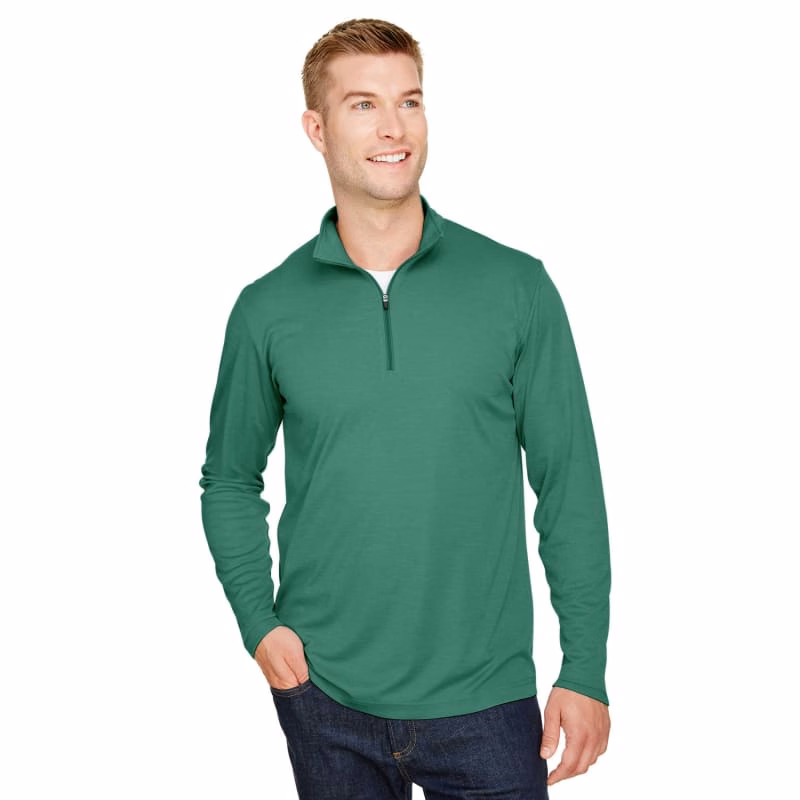 Team 365 Men's Zone Sonic Heather Performance Quarter-Zip