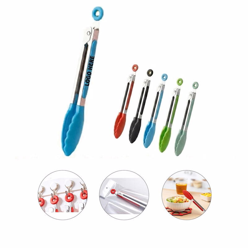 Silicone and Stainless Steel Kitchen Tongs