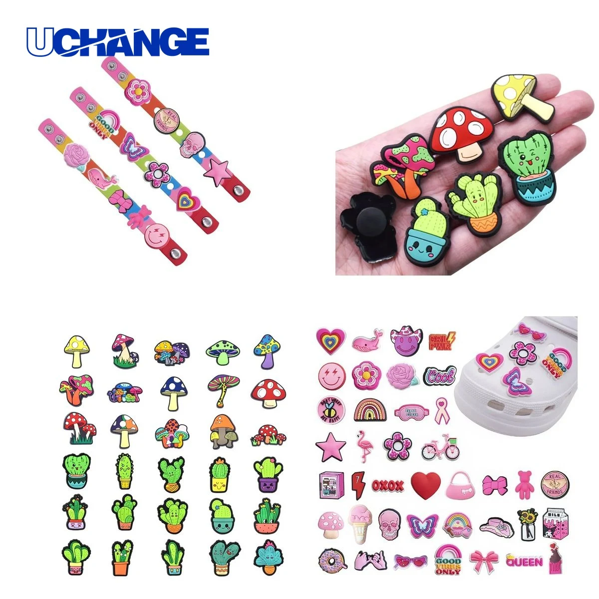 PVC Soft Shoe Buckle Badge Accessory 1