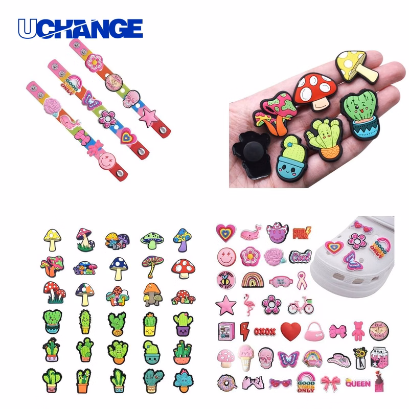PVC Soft Shoe Buckle Badge Accessory