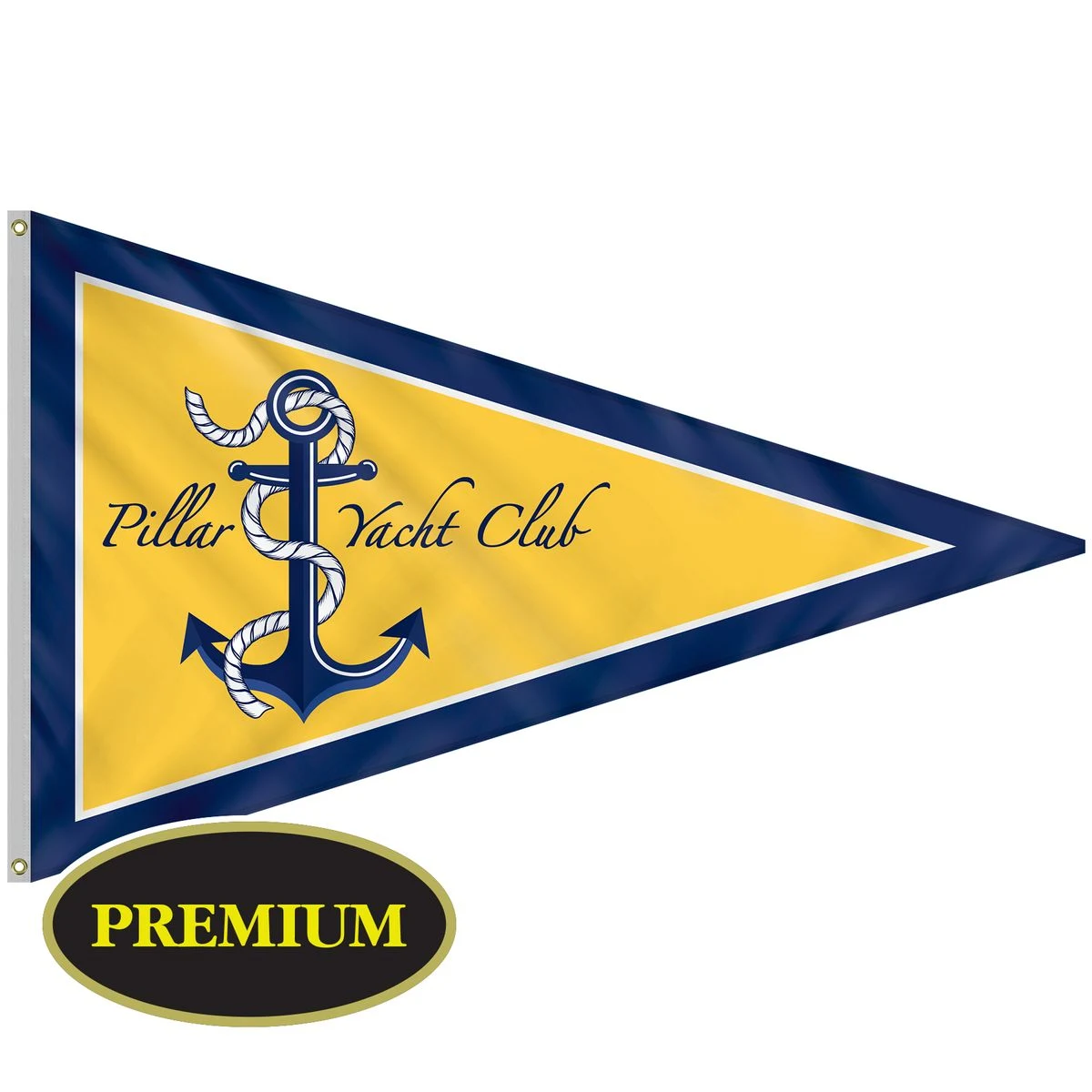 5' x 8' Single Reverse Knit Polyester Pennant 1