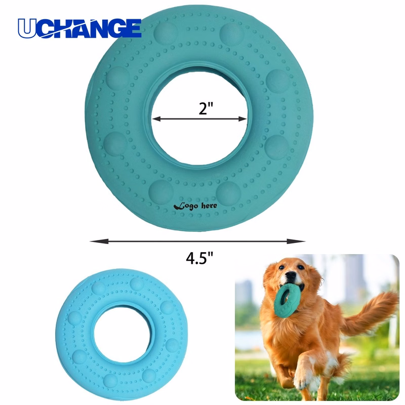 Durable Rubber Donut Pet Toy