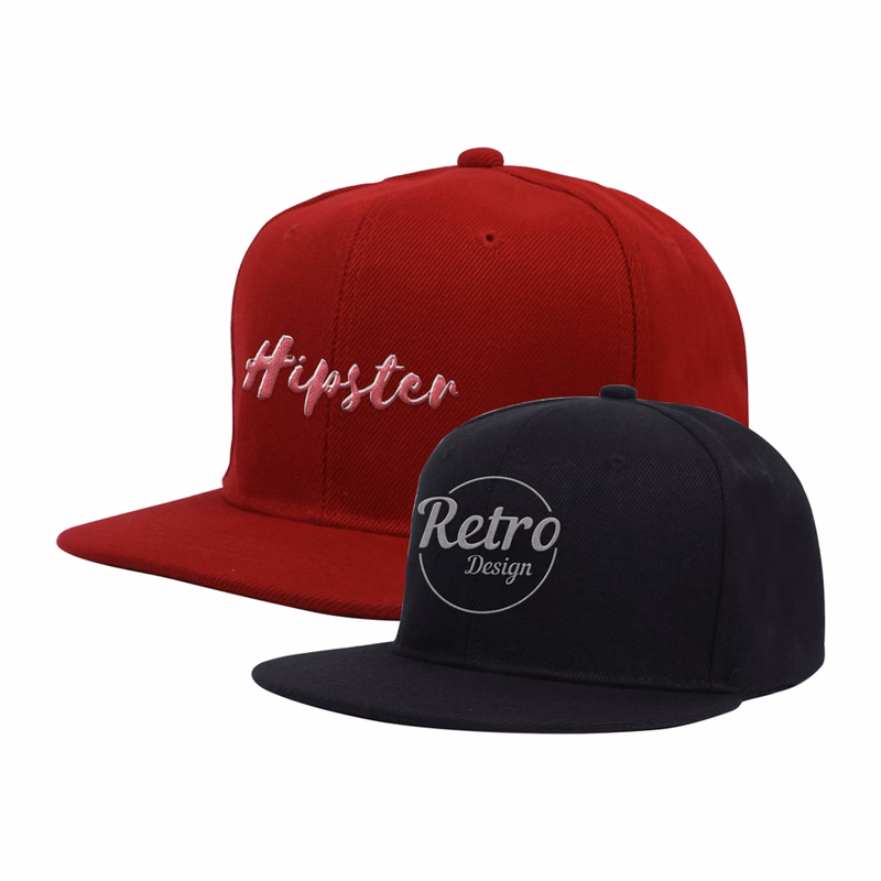 Rush - Polyester Flat Visor Cap - 6 Panel