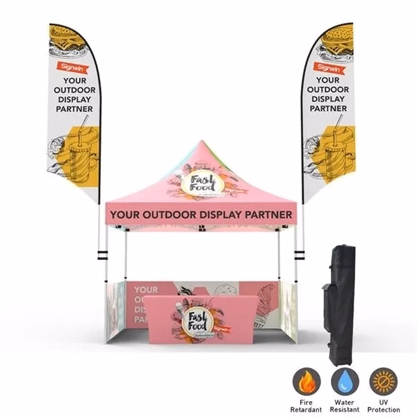 10'x10' Custom Tent Set with Digital Full Dye Sublimated