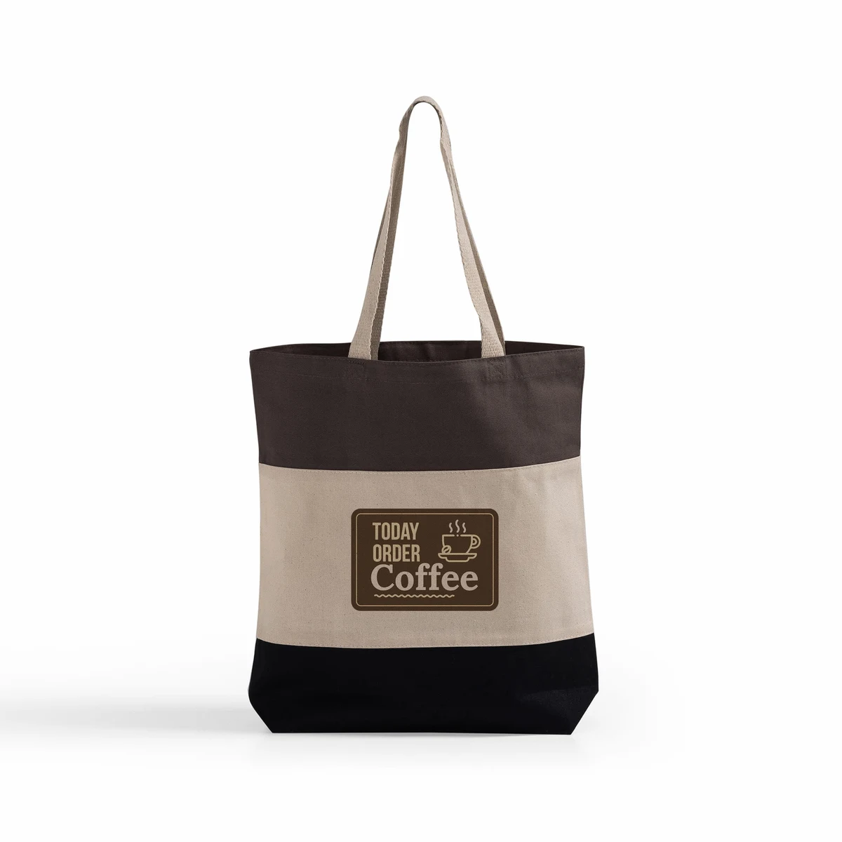 Tri-Color Canvas Tote Bag 1