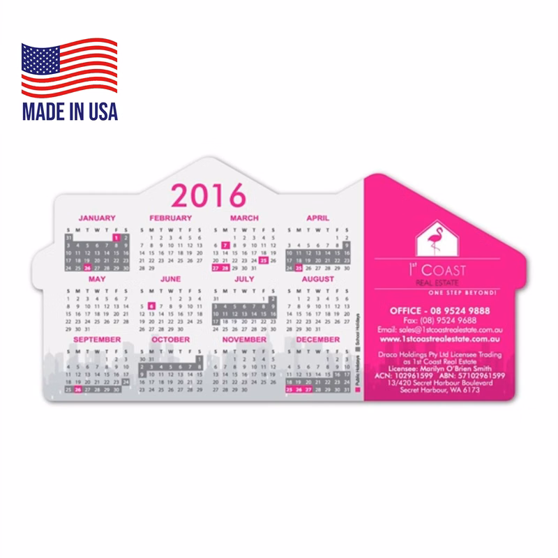 USA Made House Shaped Magnet - 20 mil Real Estate full color magnets