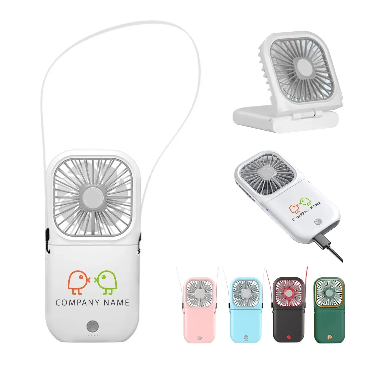 Portable Handheld Fan Necklace Fan 1
