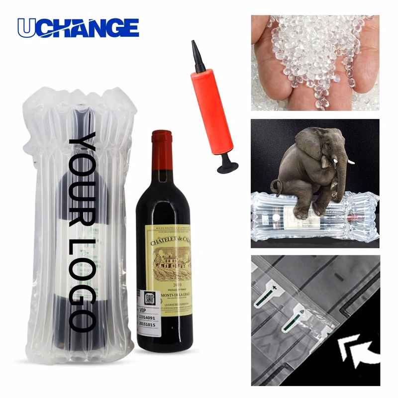 Inflatable Bottle Protector Sleeve 16.54x9.45 Inch with Pump
