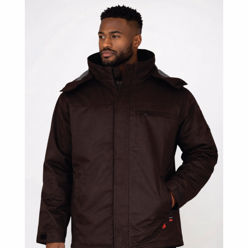Forge FR MEN'S FR RIPSTOP INSULATED JACKET WITH HOOD