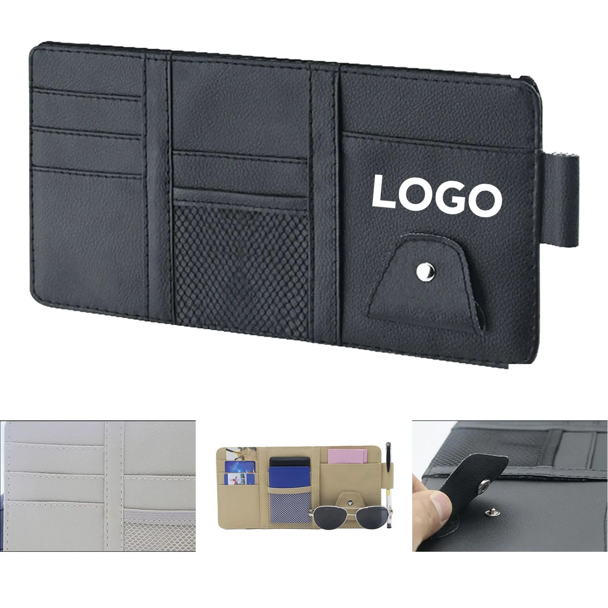 MOQ 20 pcs Car Sun Visor Organizer 1