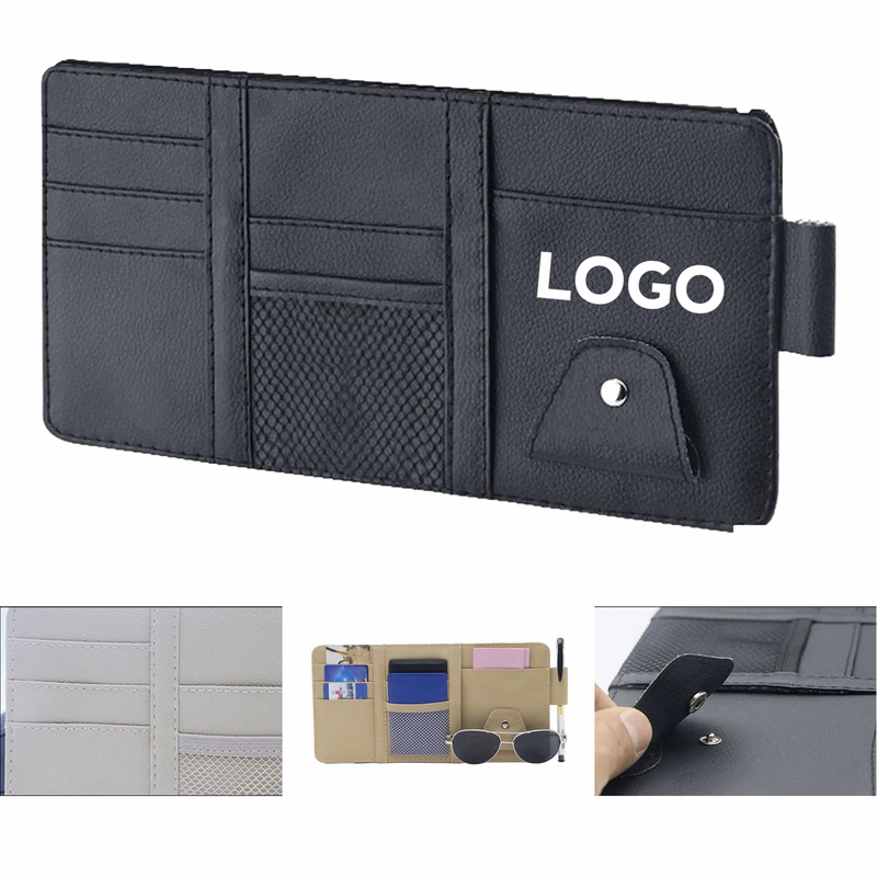 MOQ 20 pcs Car Sun Visor Organizer