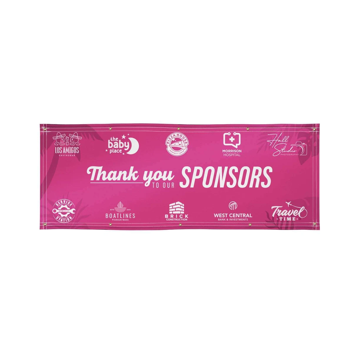 3' x 8' Nylon Banner Single-Sided 1