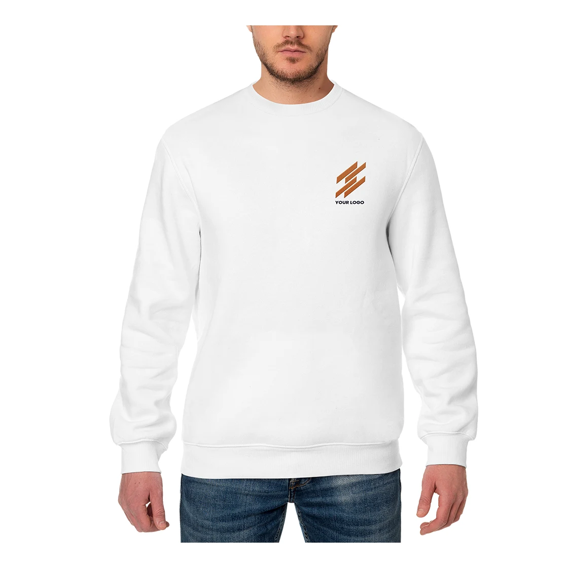 Men's Sweatshirt - Embroidered, custom hoodie or sweatshirt with logo imprint 1