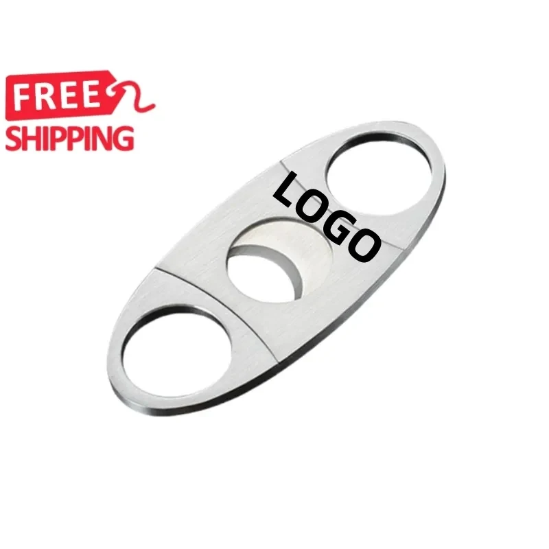 Stainless Steel Double Guillotine Cigar Cutter 1