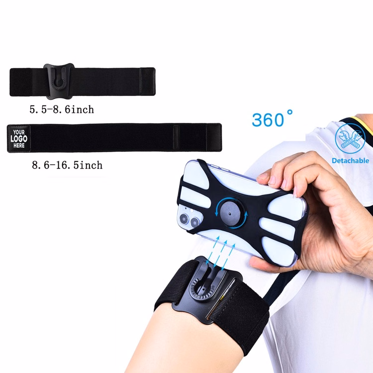 Detachable swivel arm wrist strap