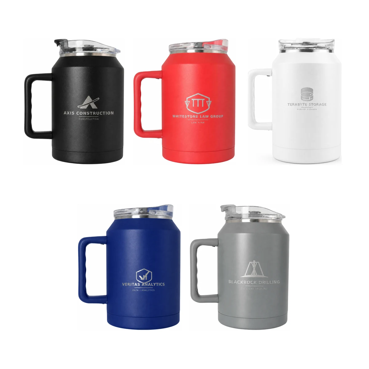 Endura 50 oz Double Wall Stainless Steel Vacuum Mug & Lid with Twist Closure, Gift Box Packing 1