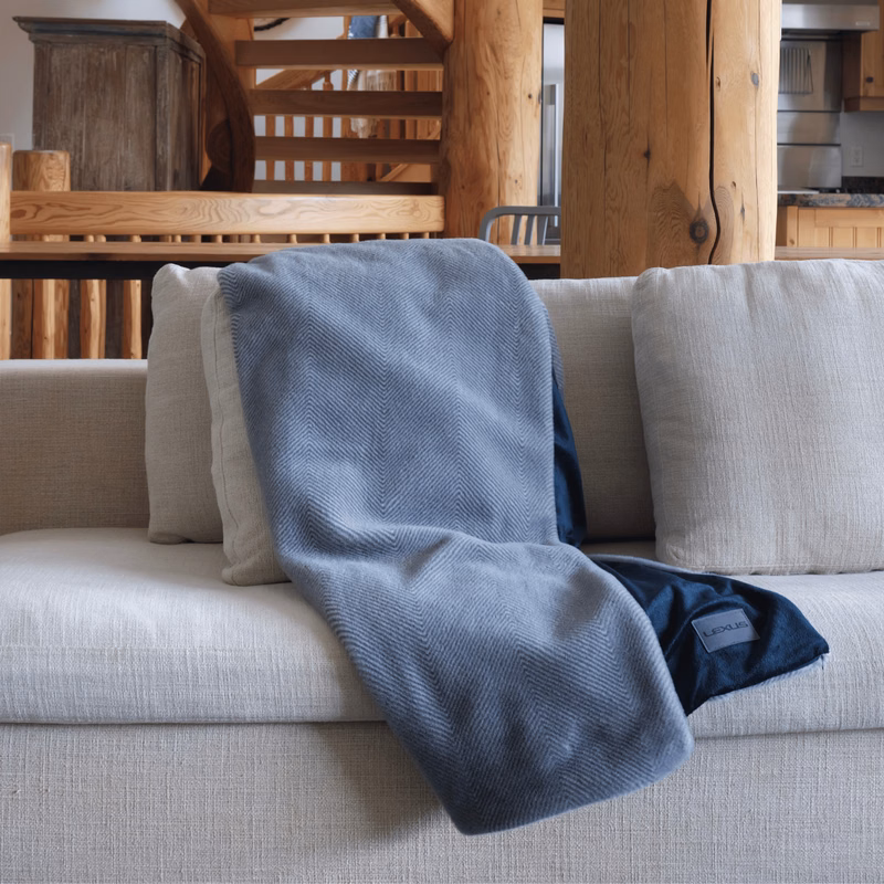 Herringbone Mink Throw
