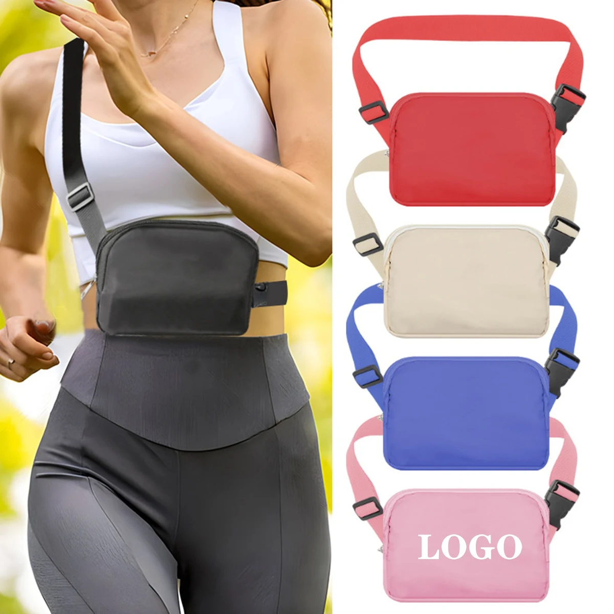 Nylon Waterproof Chest Bag Cell Phone Bag Crossbody 1