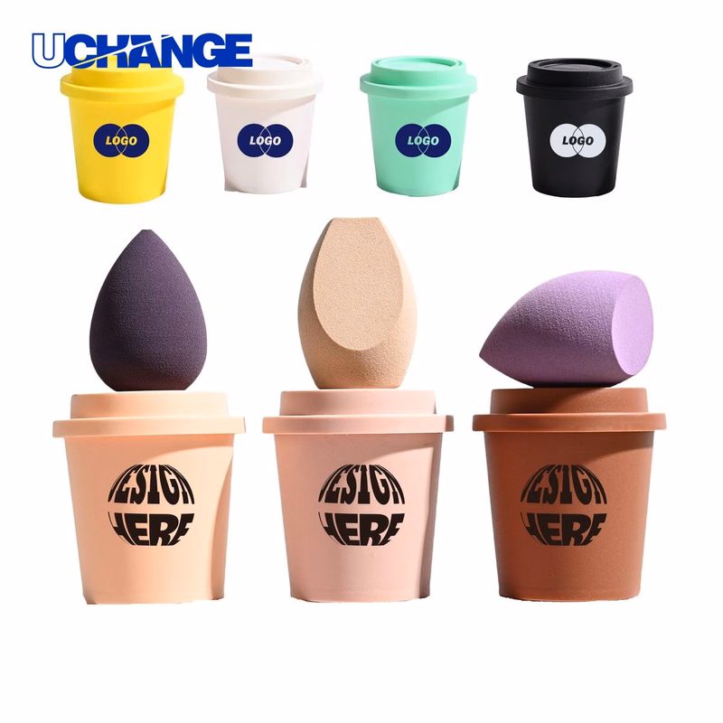 Makeup Sponge Holder with Coffee Cup