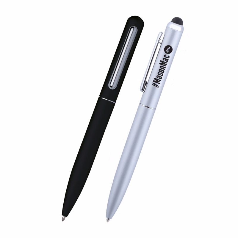 Vogue Metal Twist Action Ballpoint Pen & Stylus