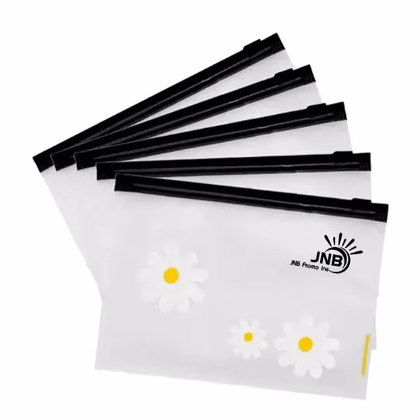 Foldable PVC Bag with Clip Zipper