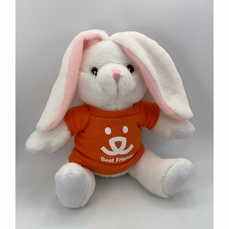 10" Extra Soft Furry Friend- White Bunny