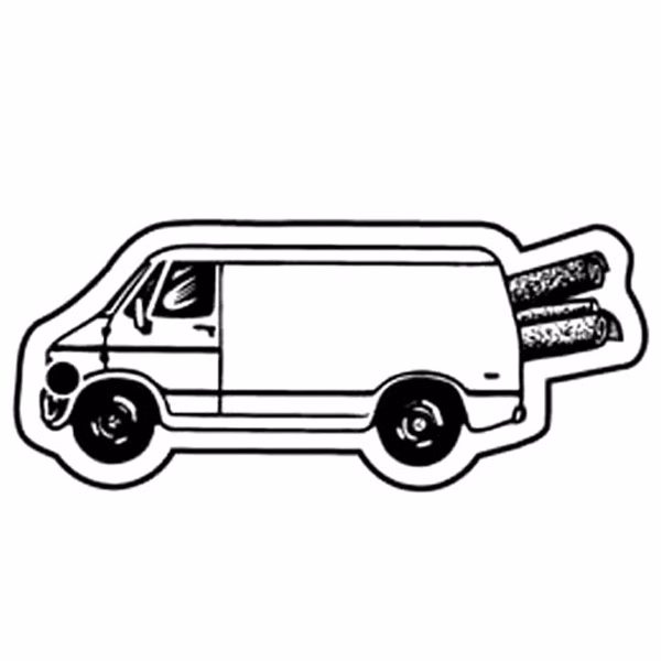 Van w/Carpet Key Tag - Spot Color