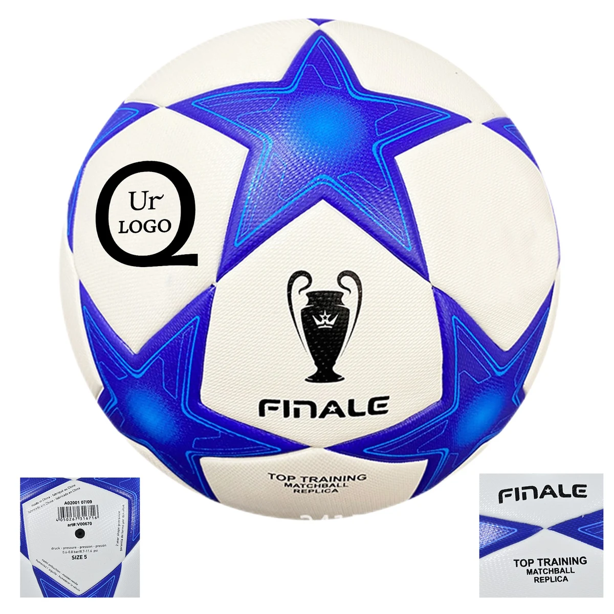 No. 5 Blue And Black Pentagram Football 1
