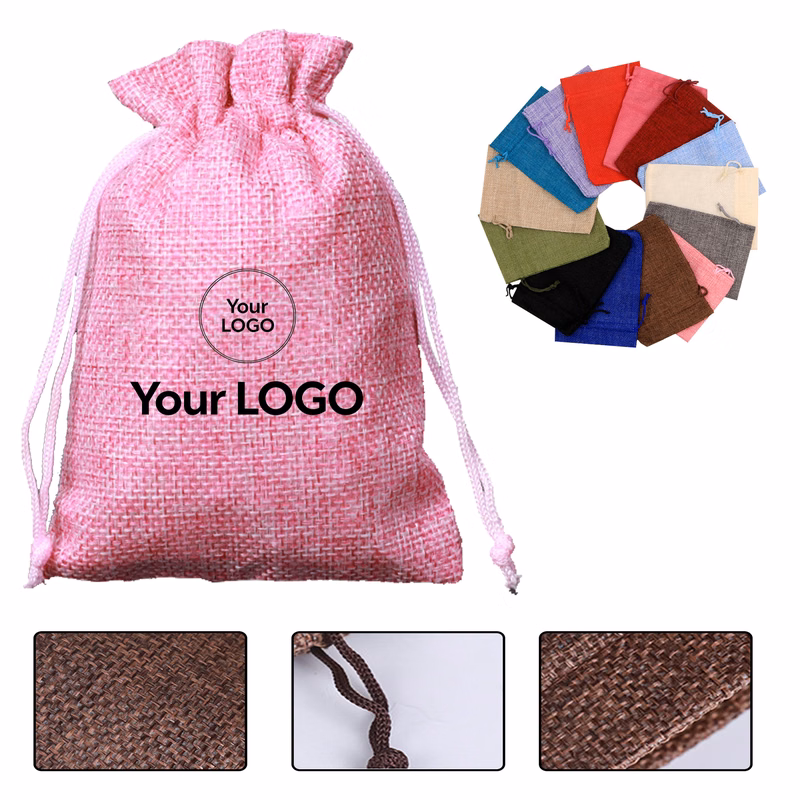 Jute Drawstring Gift Bag