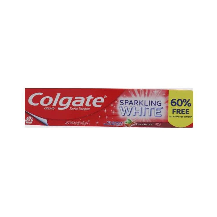 Colgate Sparkling White Toothpaste Cinnamint - 4 oz 1