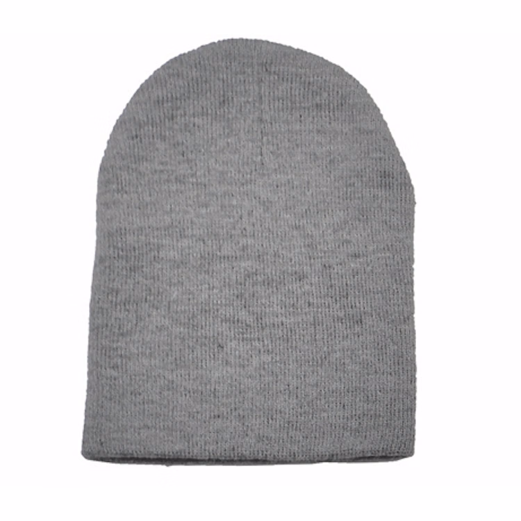 Short Knit Beanie Hat