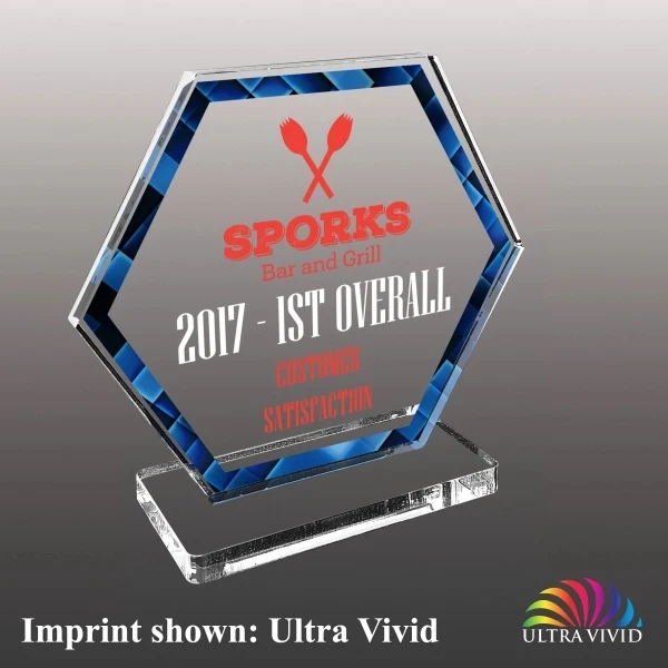 Stock Acrylic Award - Ultra Vivid Color 1