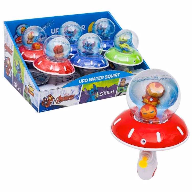 Disney and Marvel UFO Water Squirt Blasters Assorted