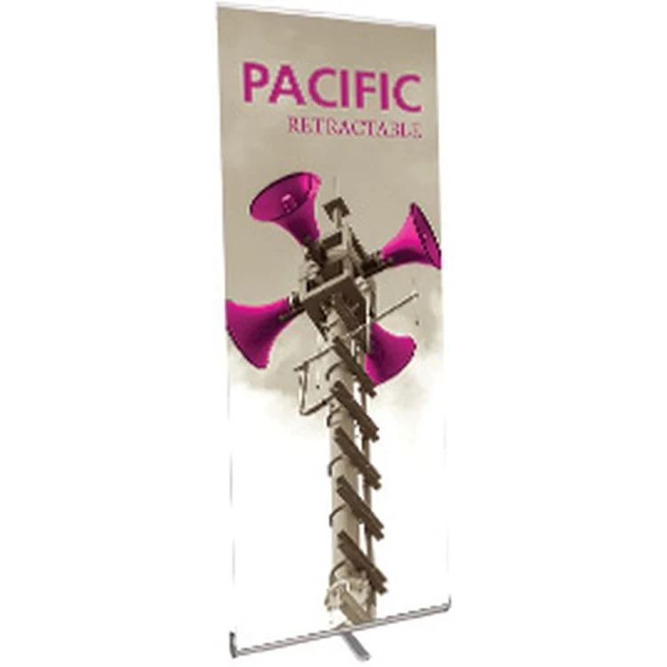Pacific 800 Silver Retractable Banner Stand 1