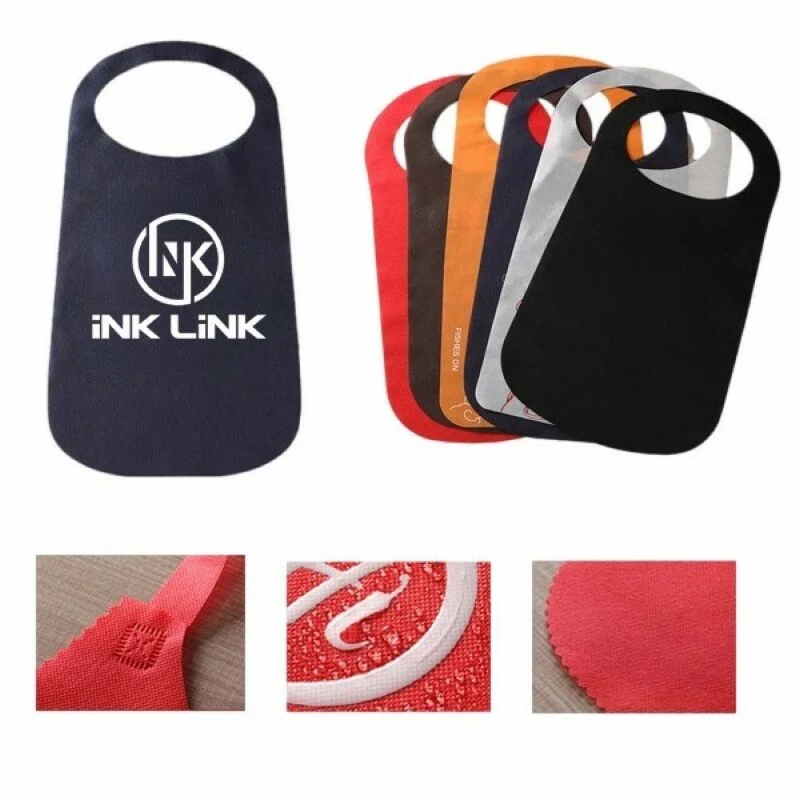 Non-Woven Waterproof Apron Hairdressing Bib Disposable Adult 1