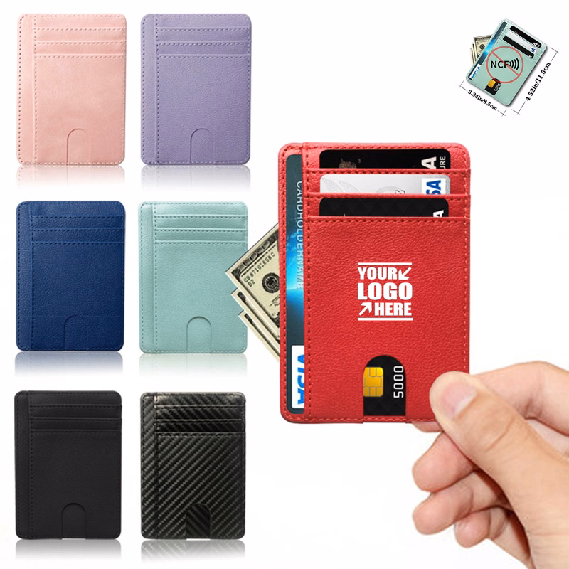 Multi-Card Portable Pu Anti-Magnetic Rfid Card Holder