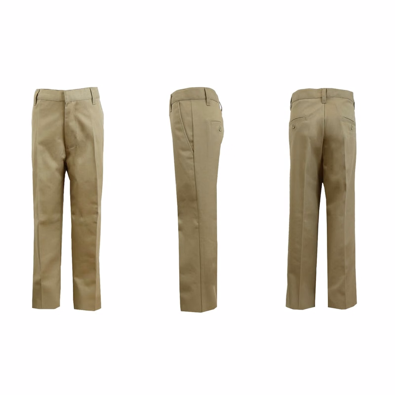Boys' Uniform Pants - Size 10 Khaki Flat Front